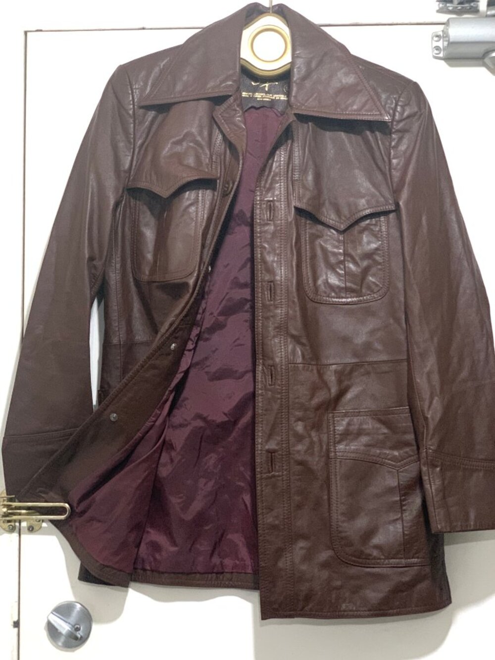VINTAGE SIMPSONS LEATHER SPORTS JACKETS SIZE 36/S